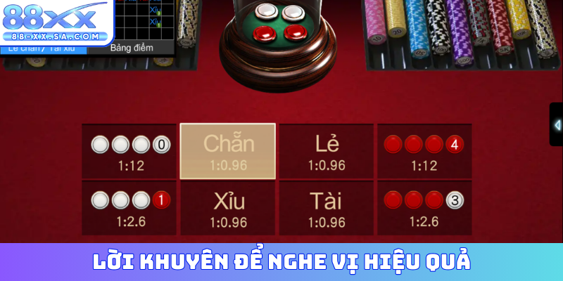 Lời khuyên để nghe vị hiệu quả
